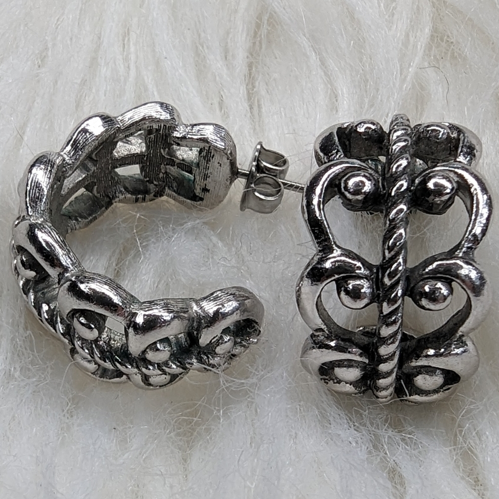Filagree Hoop Earrings